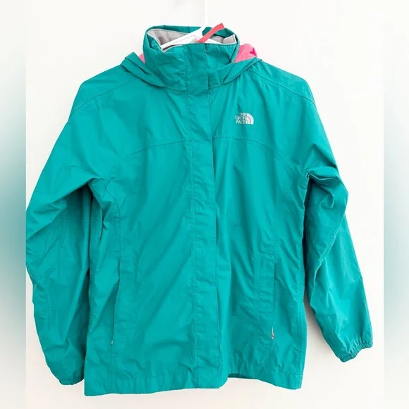 The North Face Kids Turquoise Raincoat - Picture 1 of 7